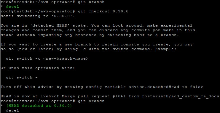 git checkout